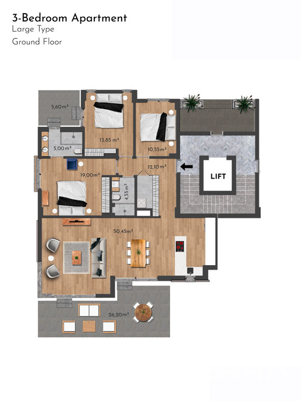 Эксклюзивные апартаменты в Habitat 39, Сиде, Соргун, Турция - 106484