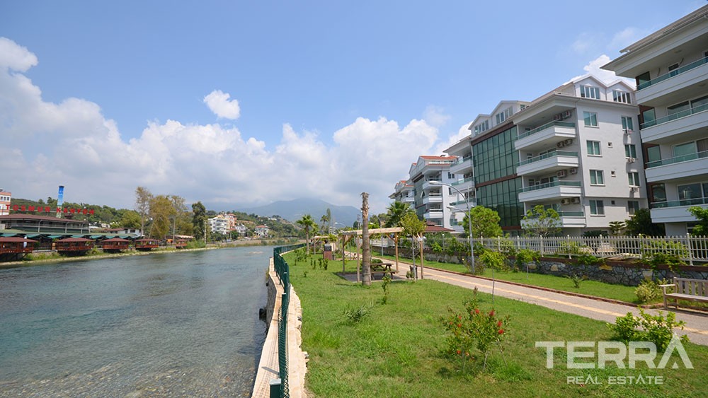 Spacious Apartments for Sale Along The Dim River in Alanya