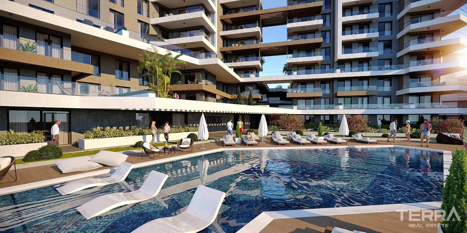 Lägenheter med havsutsikt till salu i Narlıdere, Izmir, Turkiet - 106306