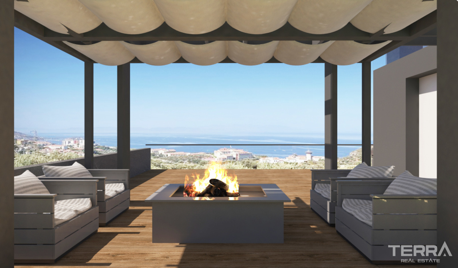 Houses with Sea View and Private Pools for Sale in Kuşadası, Turkey