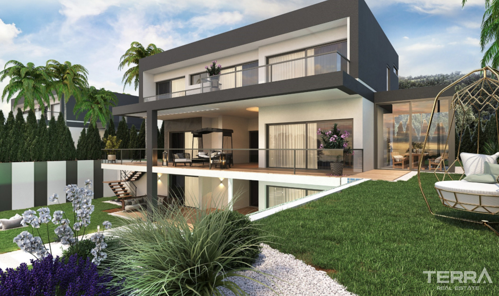 Houses with Sea View and Private Pools for Sale in Kuşadası, Turkey - 106891
