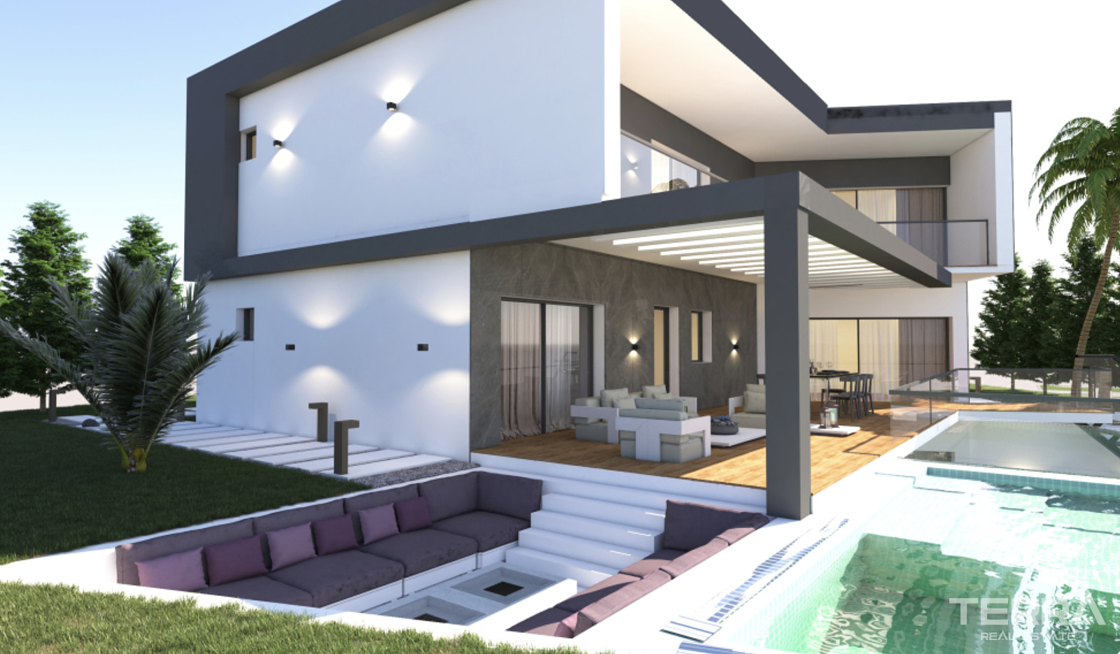 Houses with Sea View and Private Pools for Sale in Kuşadası, Turkey - 106892