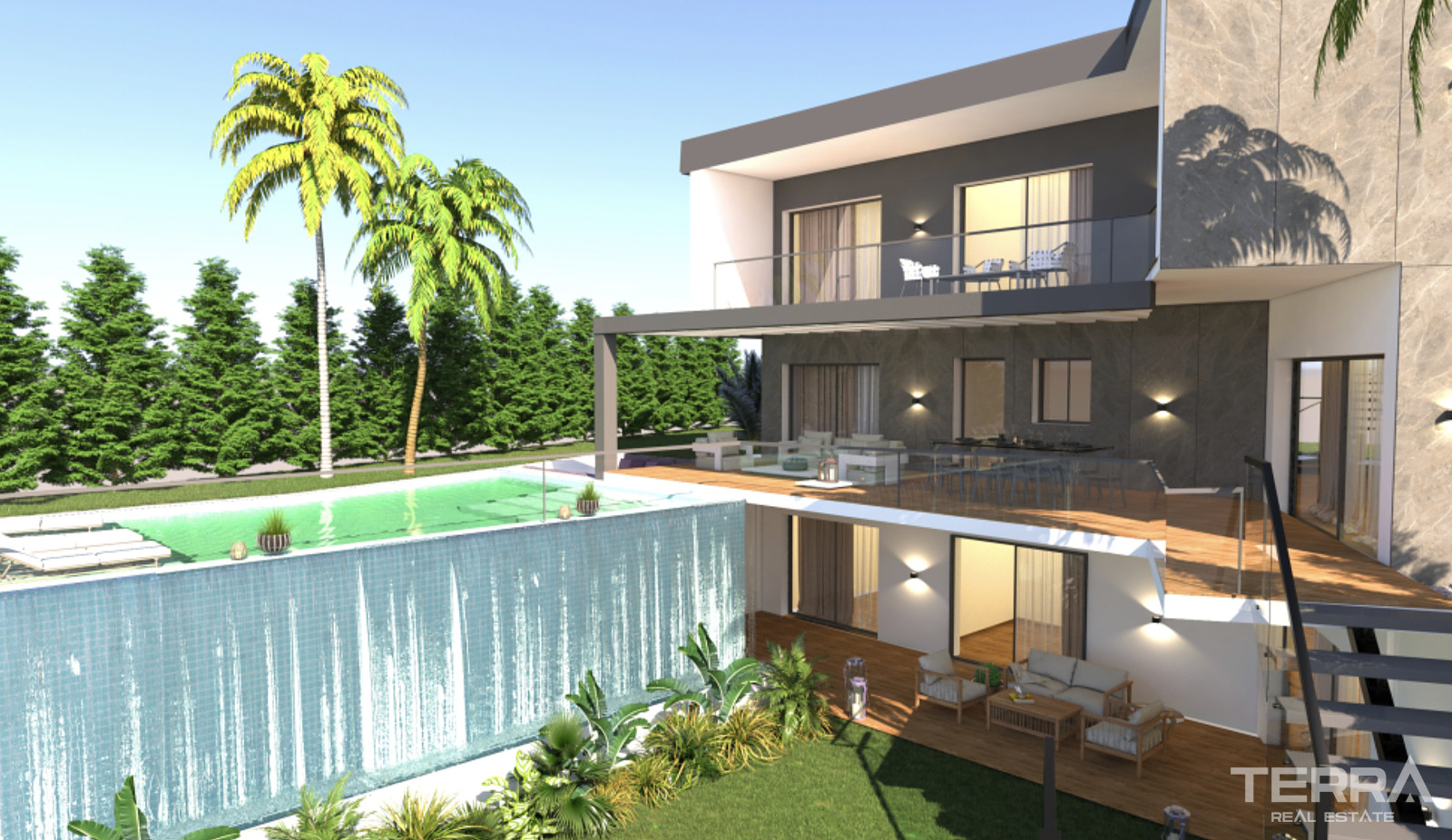Houses with Sea View and Private Pools for Sale in Kuşadası, Turkey - 106893