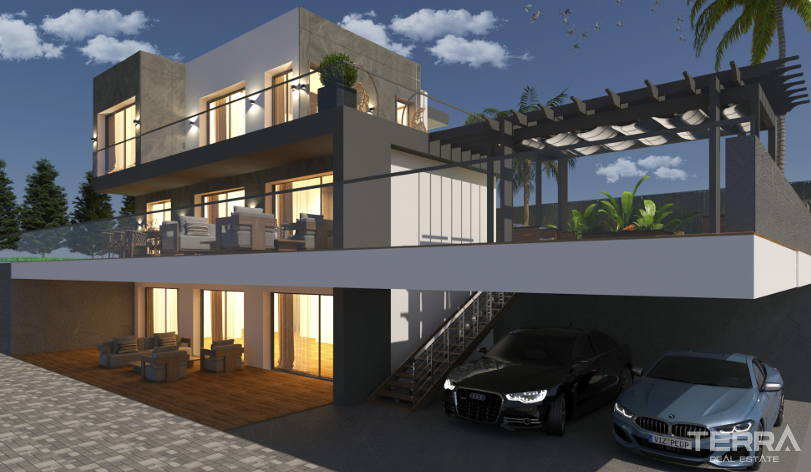 Houses with Sea View and Private Pools for Sale in Kuşadası, Turkey - 106897