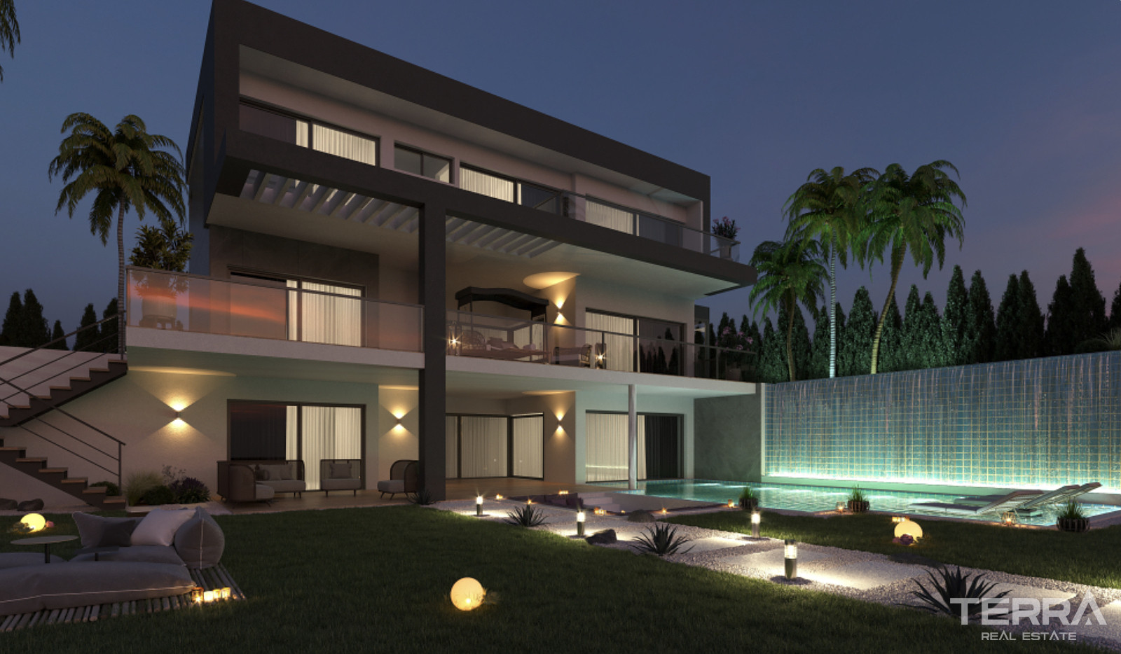 Houses with Sea View and Private Pools for Sale in Kuşadası, Turkey - 106898