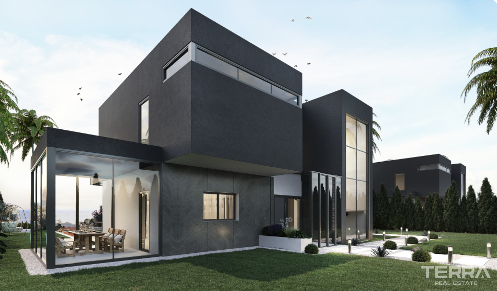 Houses with Sea View and Private Pools for Sale in Kuşadası, Turkey - 106899