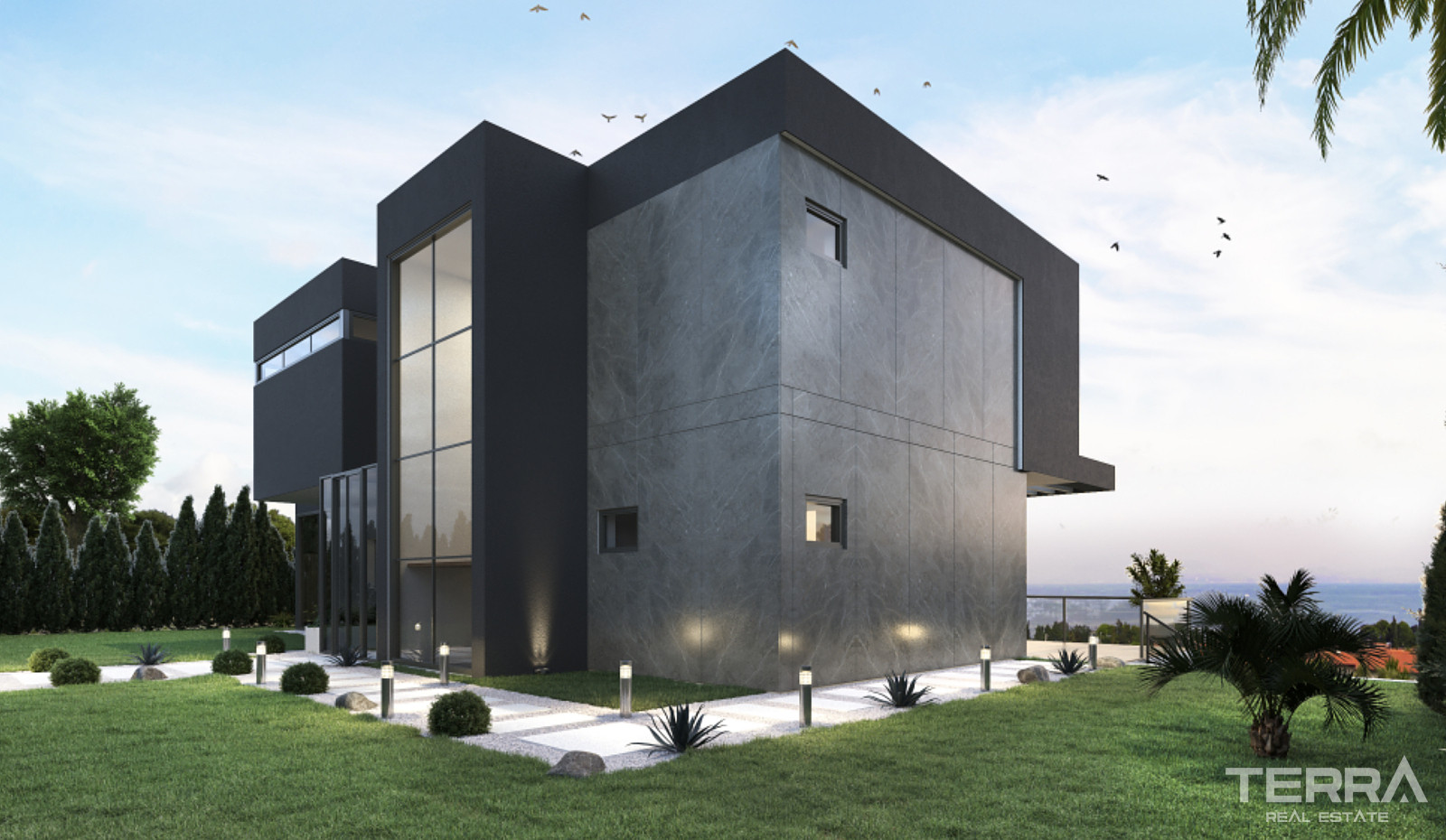 Houses with Sea View and Private Pools for Sale in Kuşadası, Turkey - 106900