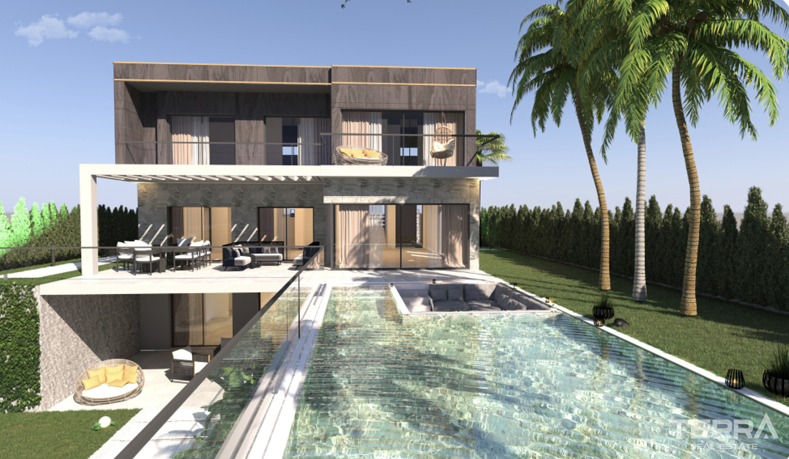 Houses with Sea View and Private Pools for Sale in Kuşadası, Turkey - 106901