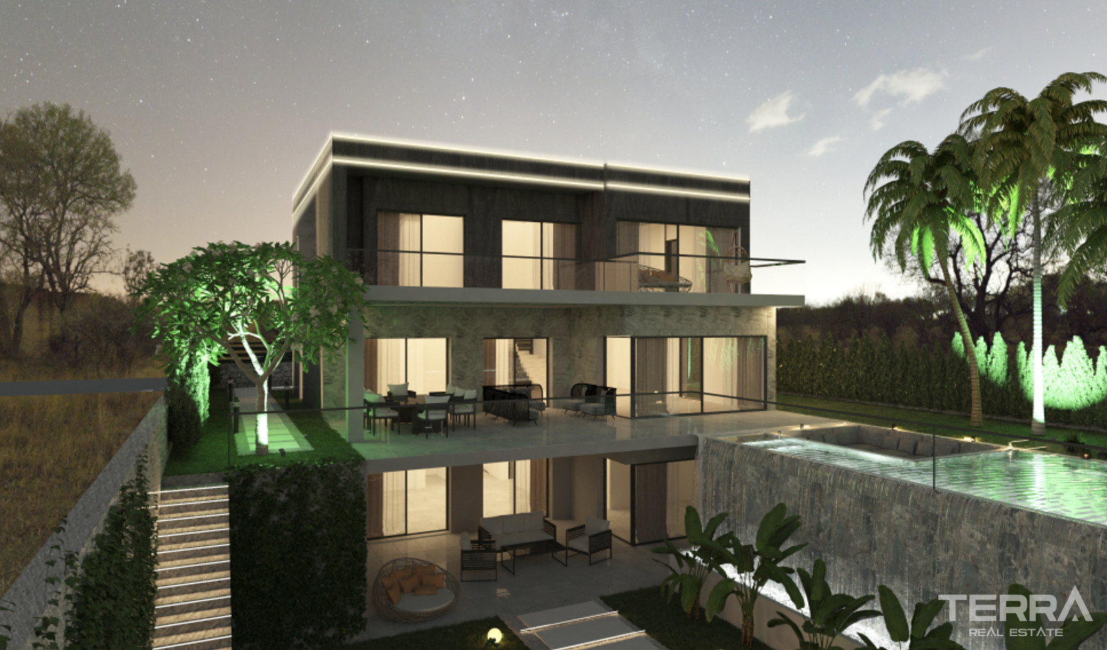 Houses with Sea View and Private Pools for Sale in Kuşadası, Turkey - 106903