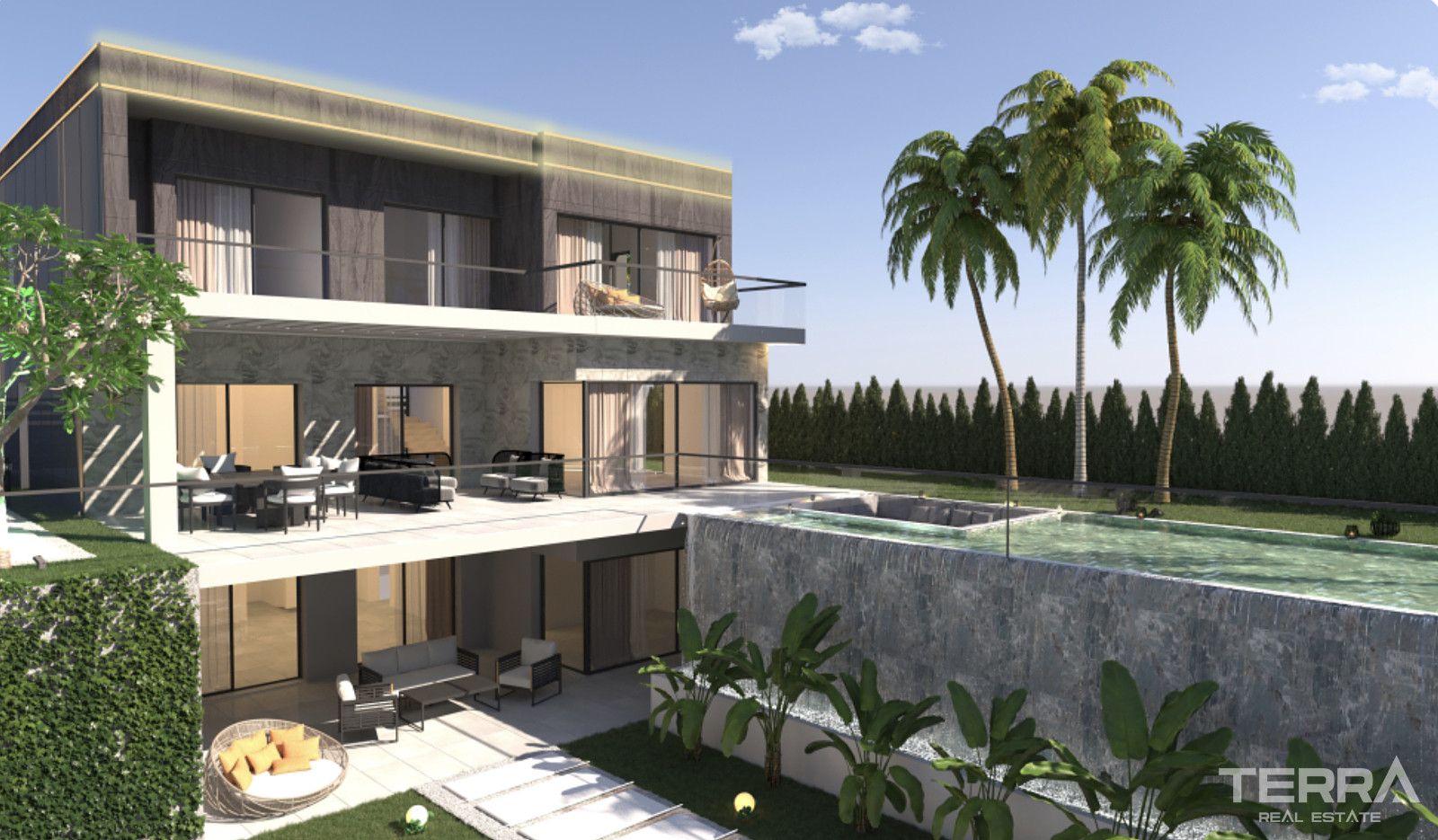 Houses with Sea View and Private Pools for Sale in Kuşadası, Turkey - 106906