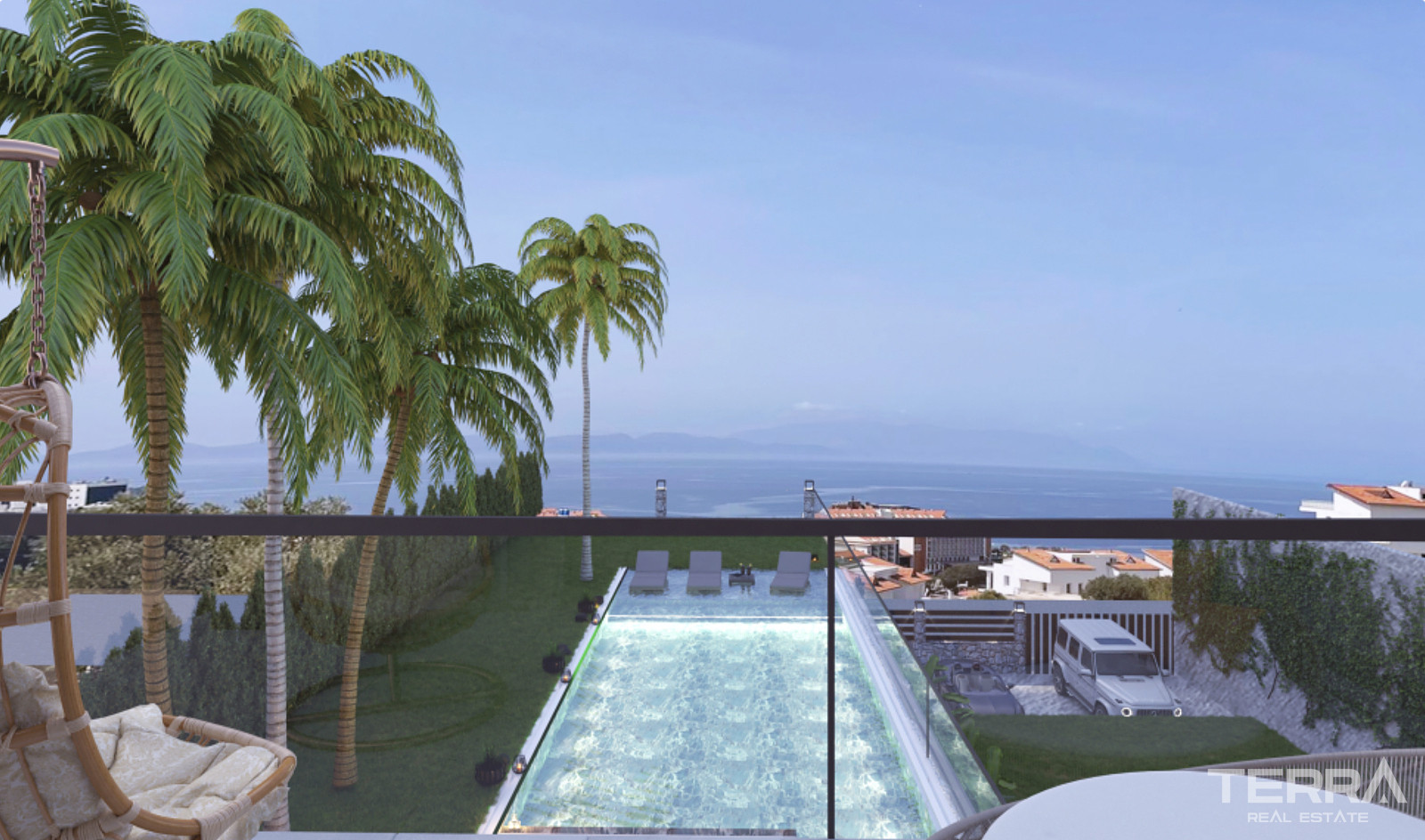 Houses with Sea View and Private Pools for Sale in Kuşadası, Turkey - 106909