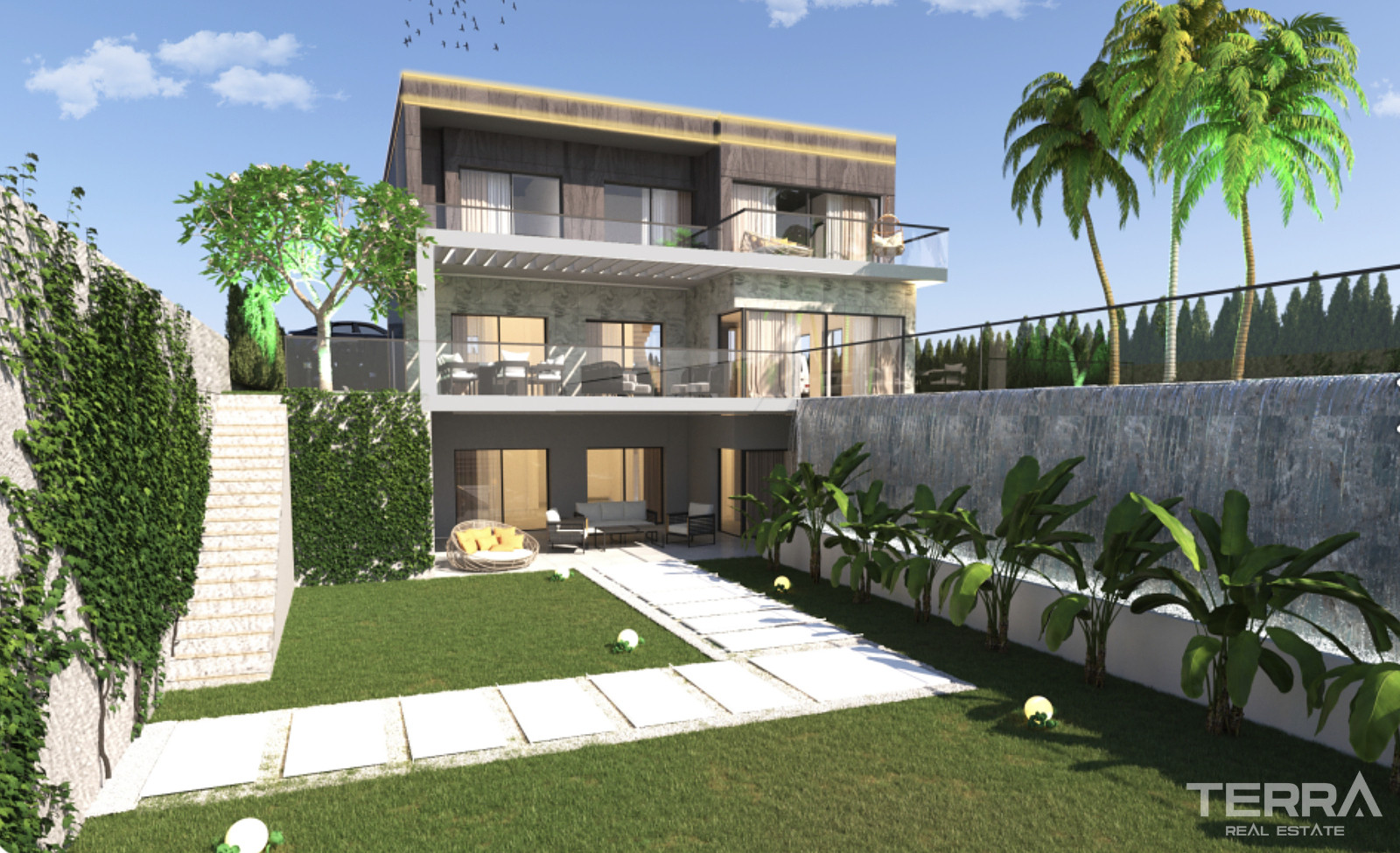 Houses with Sea View and Private Pools for Sale in Kuşadası, Turkey - 106911