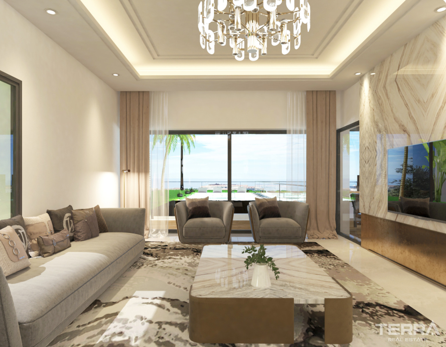 Houses with Sea View and Private Pools for Sale in Kuşadası, Turkey - 106914