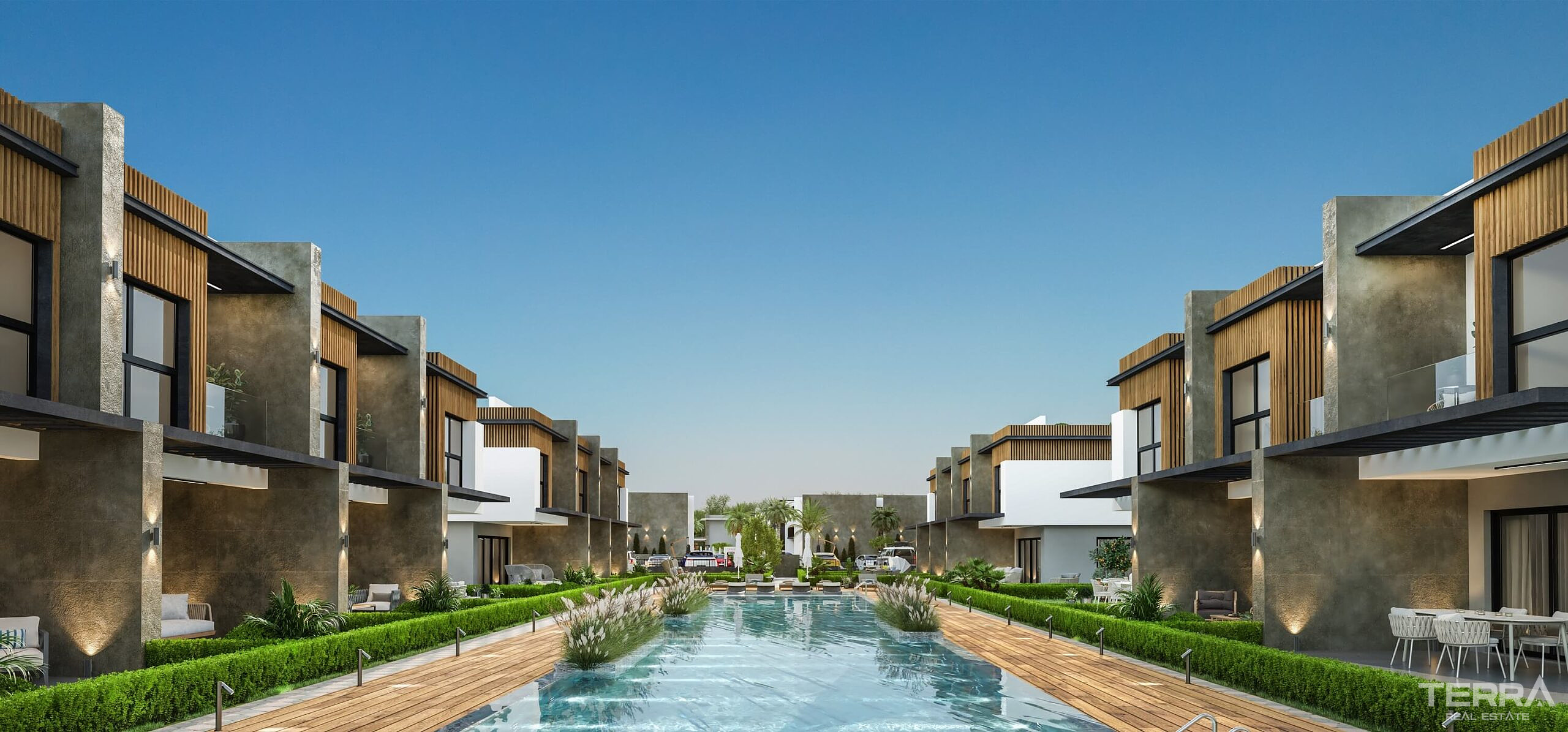 Paritalohuviloita rannalla Kuşadasissa, Turkissa