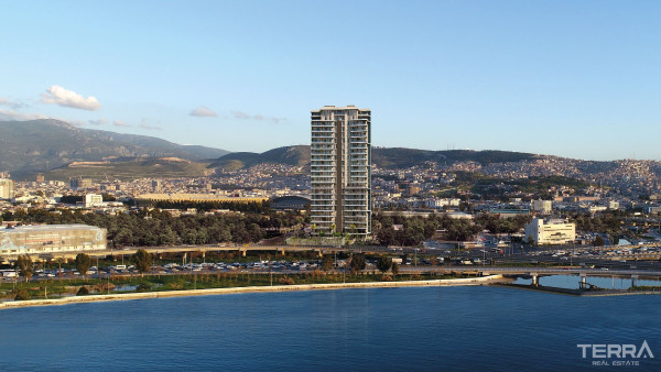 Lejligheder med havudsigt til salg i Izmir, Konak, Tyrkiet