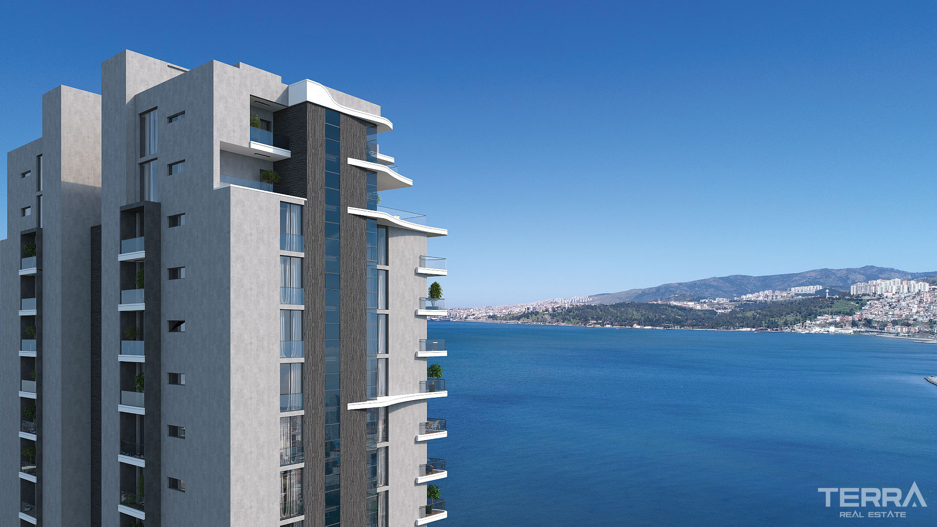 Appartements avec vue mer à vendre à İzmir, Konak, Turquie - 107047