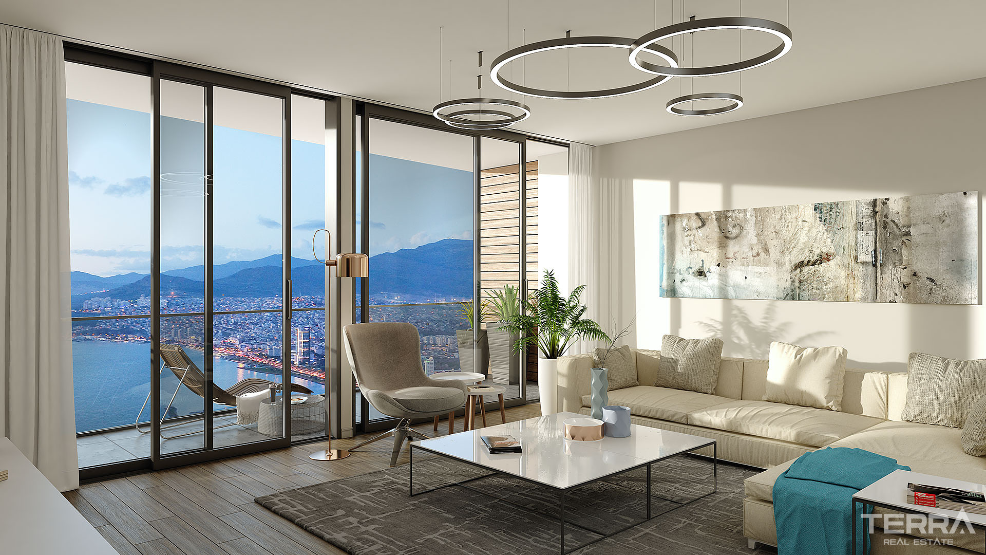 Appartements avec vue mer à vendre à İzmir, Konak, Turquie - 107055