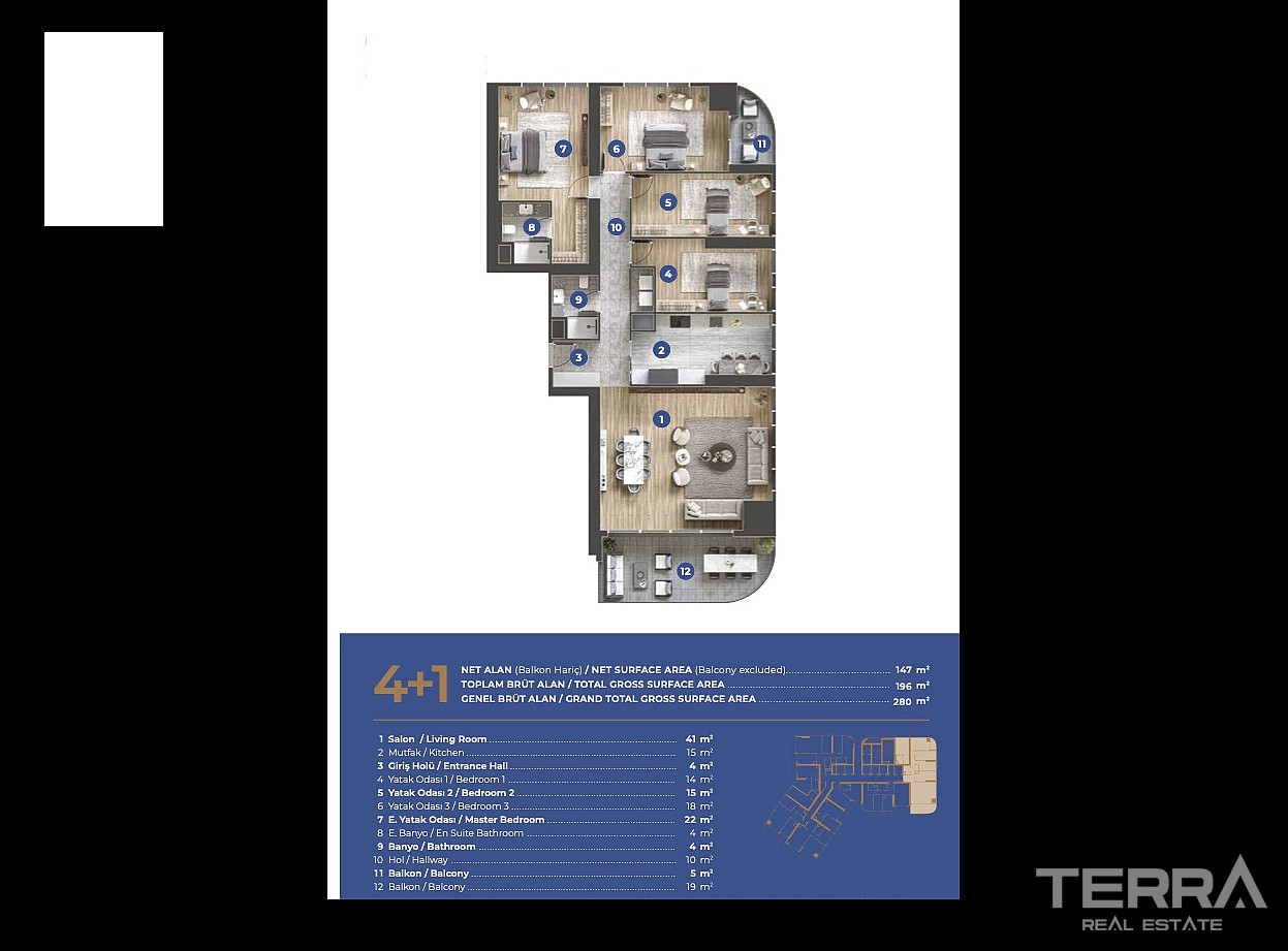 Sea-view Apartments for Sale in Konak, İzmir, Turkey - 107247
