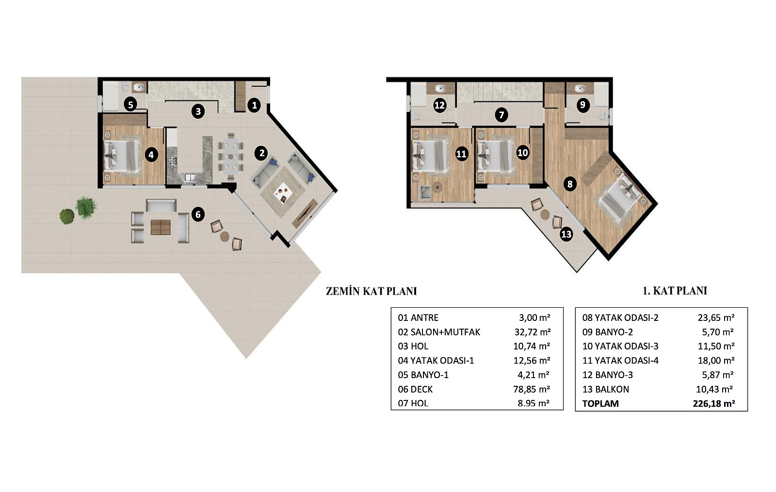 Villas with Private Pools for Sale in Kuşadası, Aydın, Turkey - 107268