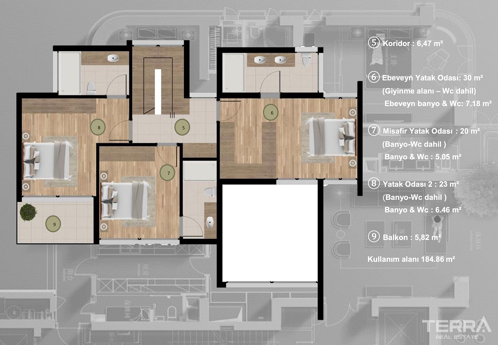 Detached Villas for Sale in Kuşadası, Aydın, Turkey - 107296