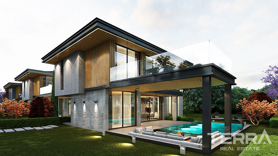 Freistehende Villen mit Privatpool zum Verkauf in Kuşadası, Türkei - 107358