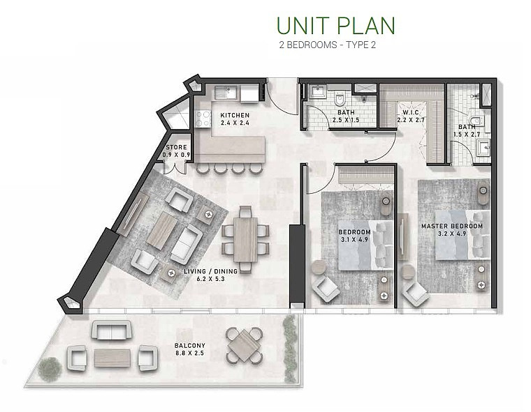 Golf Apartments for Sale in Damac Hills, Dubai, UAE - 107666