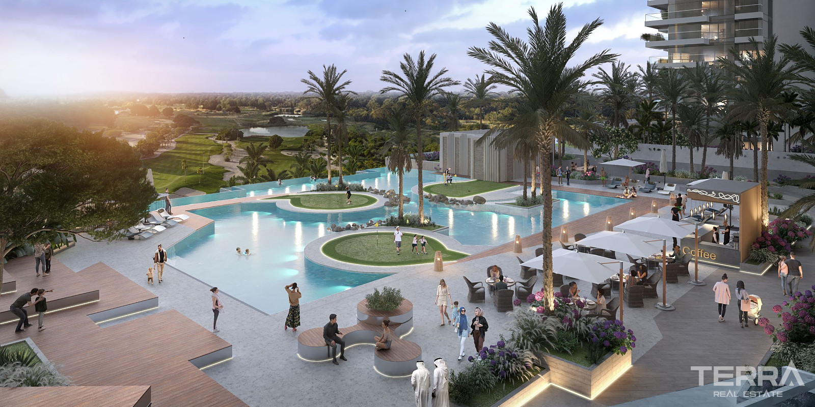 Lägenheter till salu i Golf Apartments, Damac Hills, Dubai - 107671
