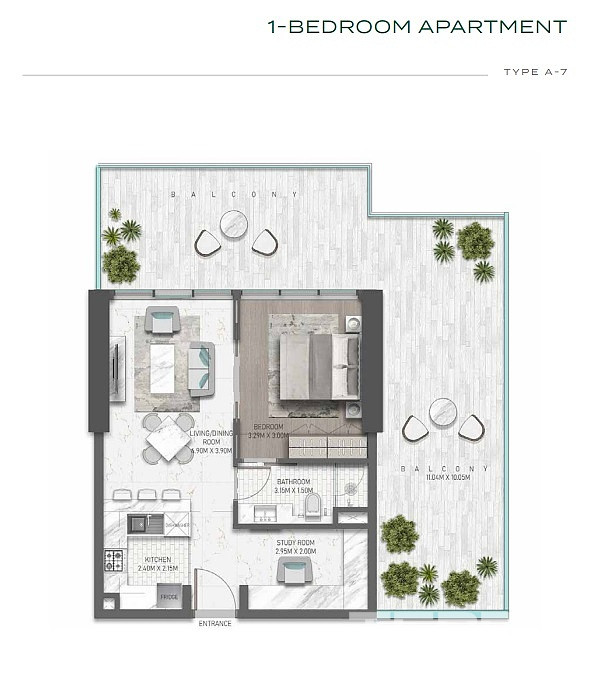Lägenheter till salu i Golf Apartments, Damac Hills, Dubai - 107678
