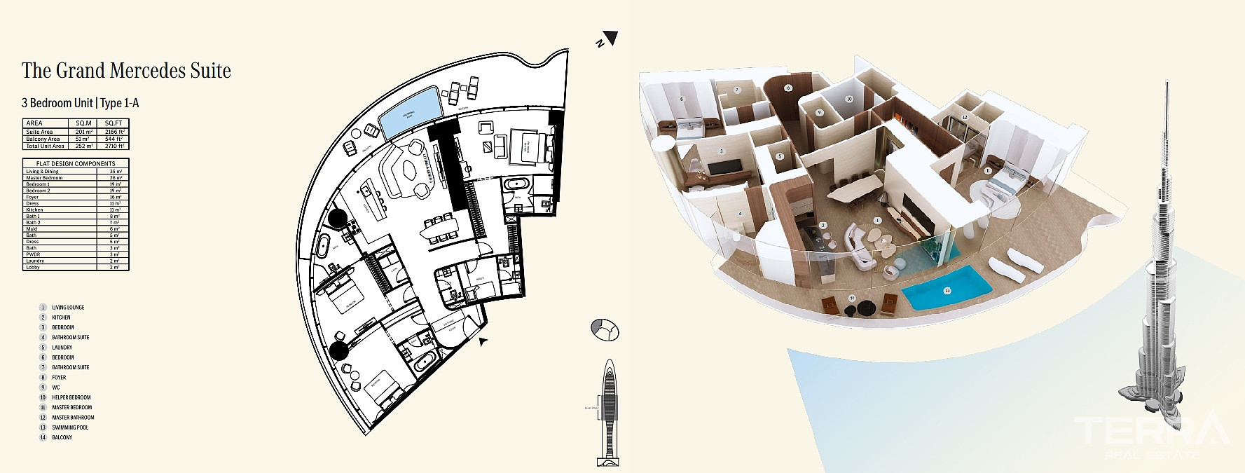 Mercedes Benz Apartments for Sale in Downtown Dubai, UAE - 107763