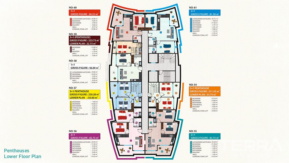 Exclusive Apartments in Alanya City Centre - 5447