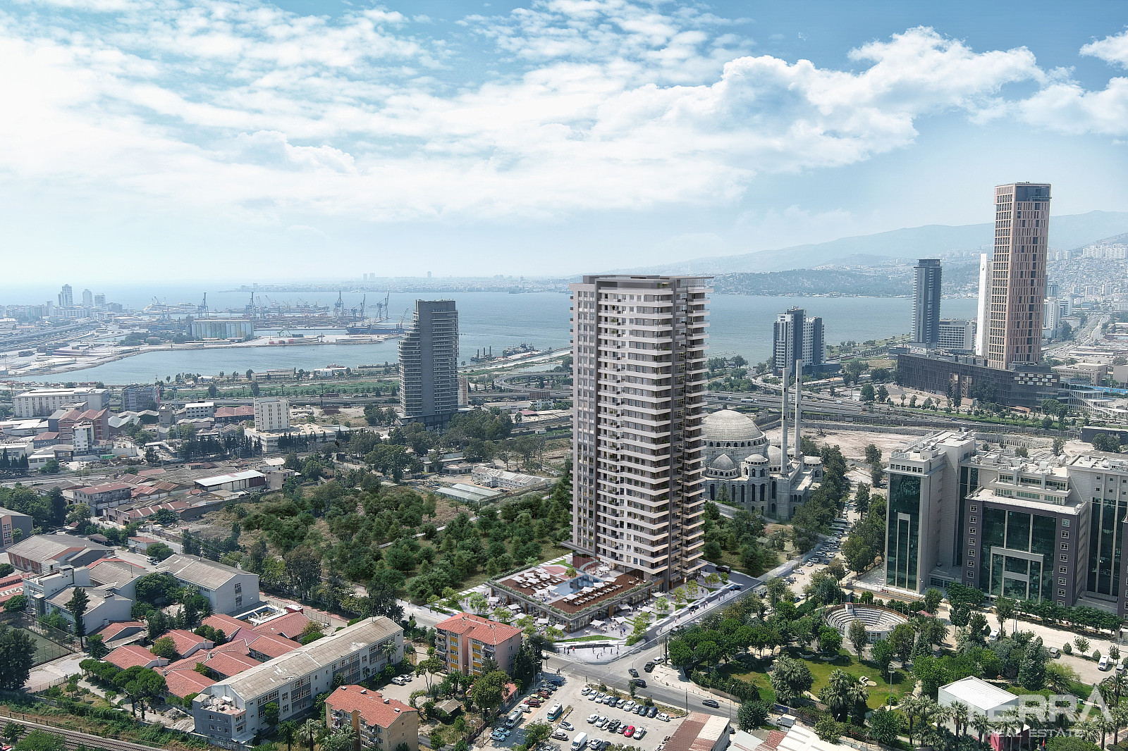 Leiligheter med havutsikt til salgs i Konak, İzmir, Tyrkia - 107809