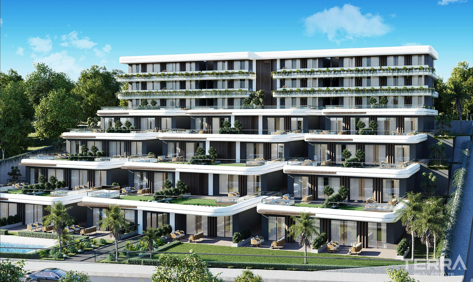 Appartements avec vue mer à vendre à Çeşme, Izmir, Turquie - 107861