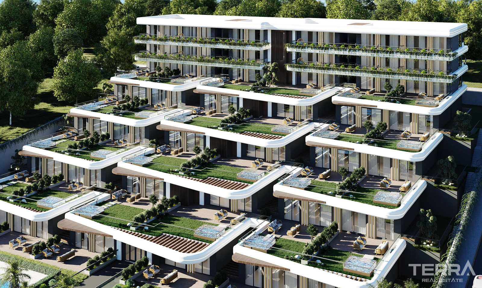 Appartements avec vue mer à vendre à Çeşme, Izmir, Turquie - 107866