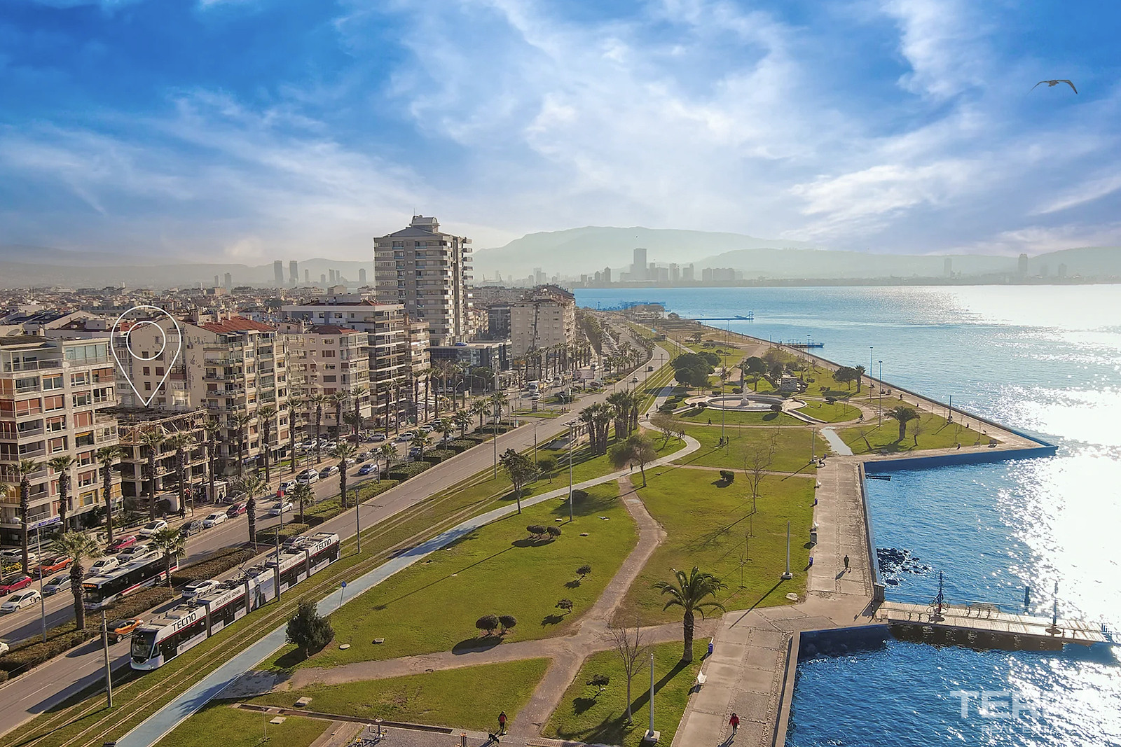 Leiligheter med havutsikt til salgs i Karşıyaka, İzmir, Tyrkia - 107890