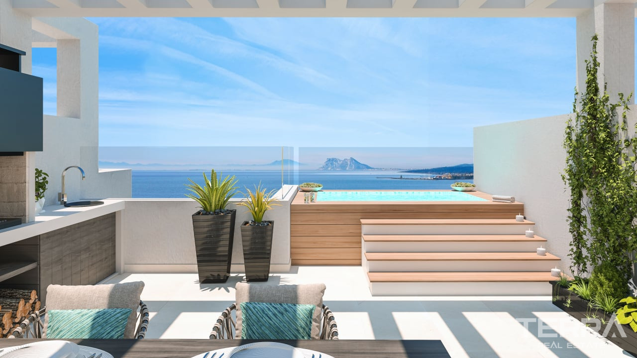 Townhouses with Sea View for Sale in Manilva, Malaga, Spain - 108234