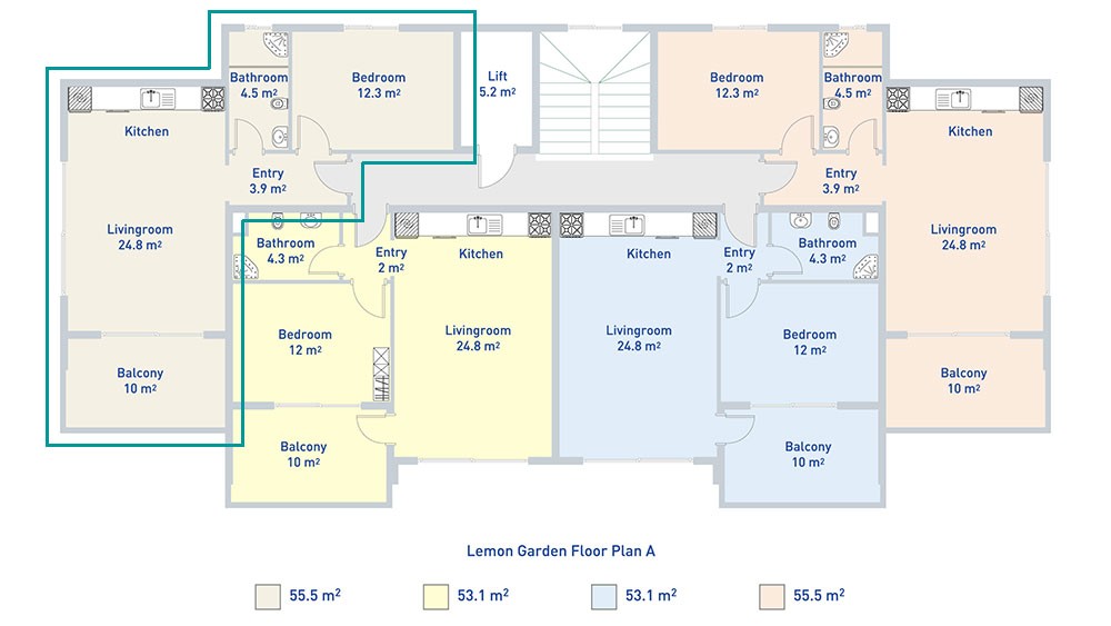 One bedroom apartment for sale at Lemon Garden - 5520