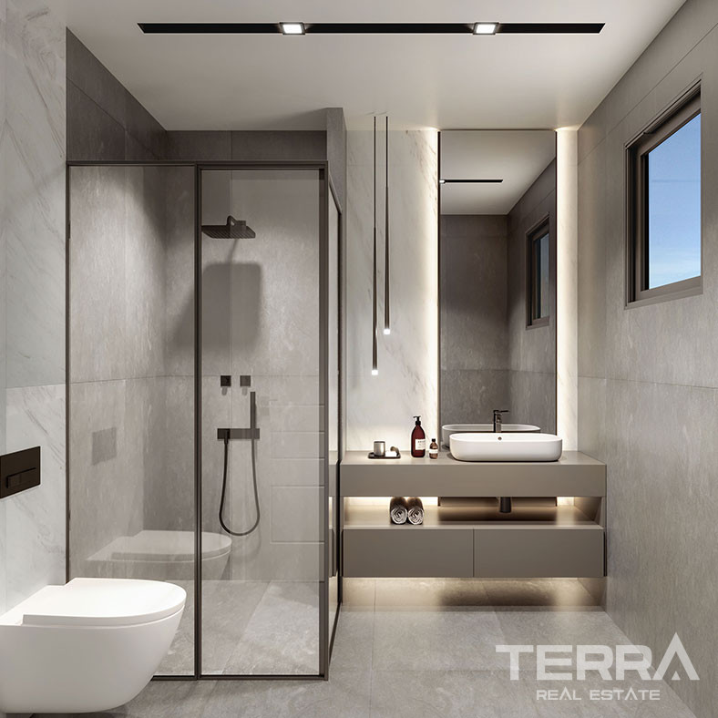 Апартаменты с видом на море в Эсентепе, Кирения, Северный Кипр - 108509
