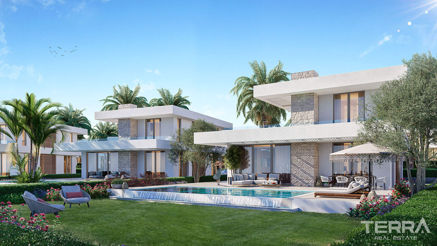 Girne, Esentepe'de Satılık Deniz Manzaralı Villalar - 108541