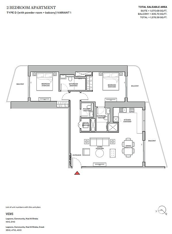 Luxury Apartments for Sale in Meydan, Dubai, UAE - 108614