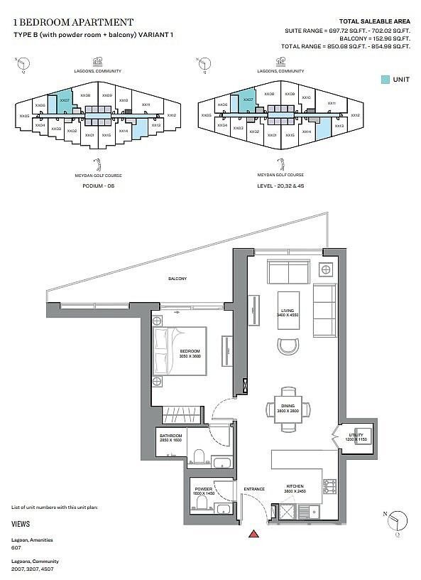 Apartments for Sale in Dubai Meydan in Sobha Hartland II - 108631