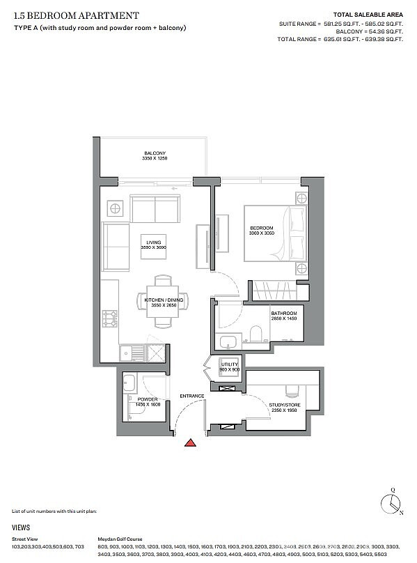 Apartments for Sale in Dubai Meydan in Sobha Hartland II - 108632