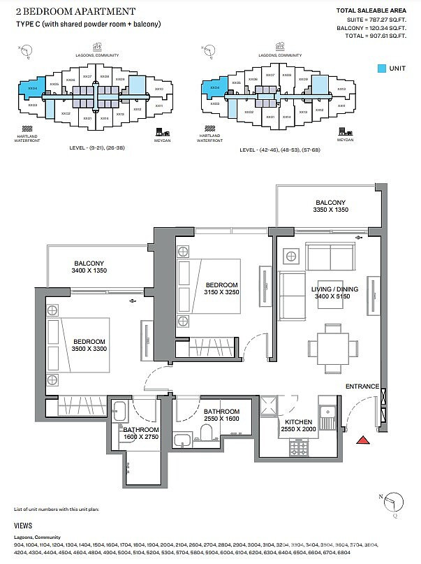 Appartements à vendre à Meydan, Dubai, Émirats arabes unis - 108650