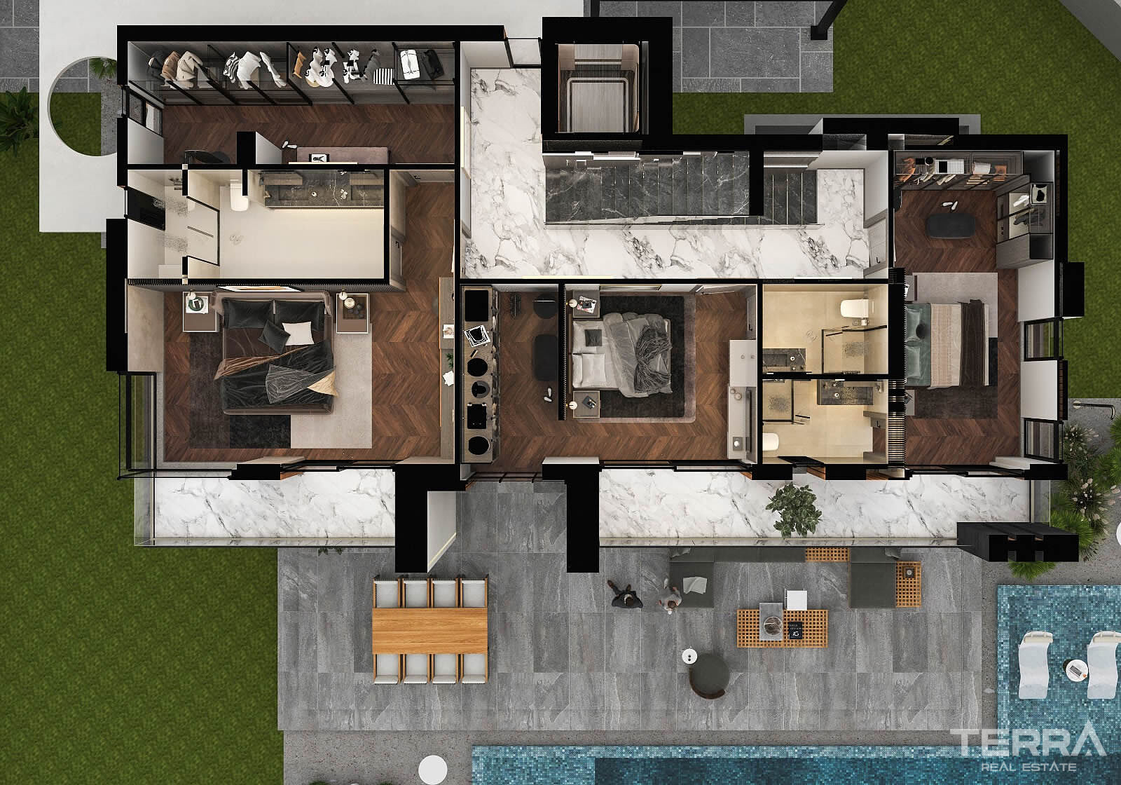 Villaer med private basseng i Aydın, Kuşadası, Tyrkia - 109053