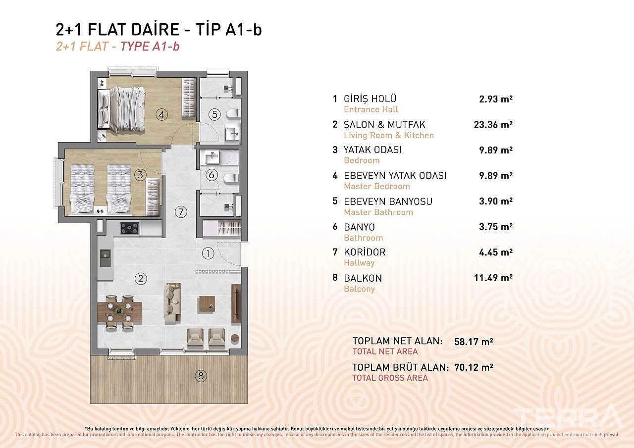 Golf View Apartments for Sale in Kuşadası, Aydın, Turkey - 109284