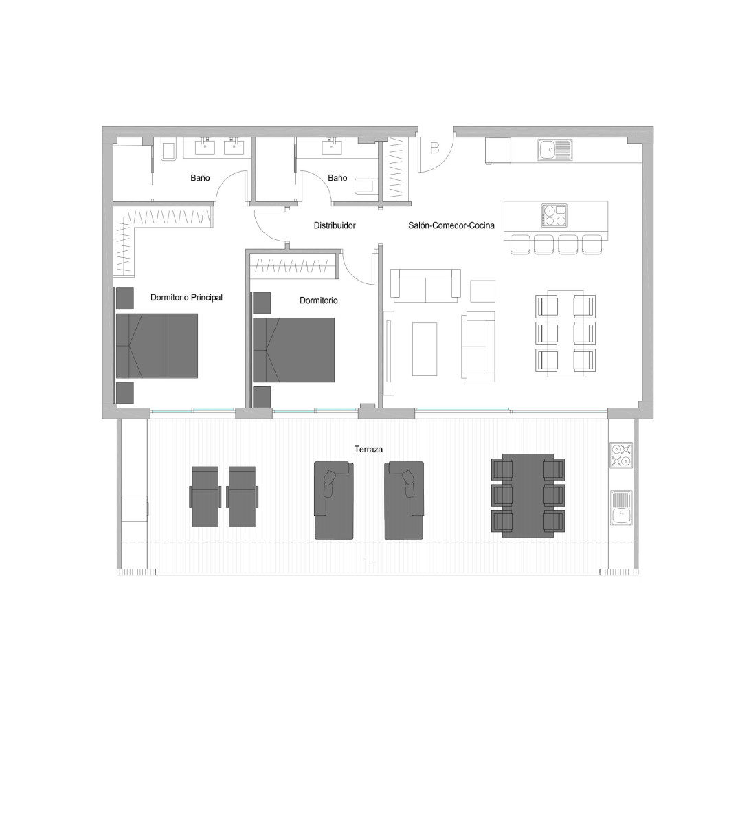 Sea View Apartments for Sale in Benalmadena, Málaga, Spain - 109444