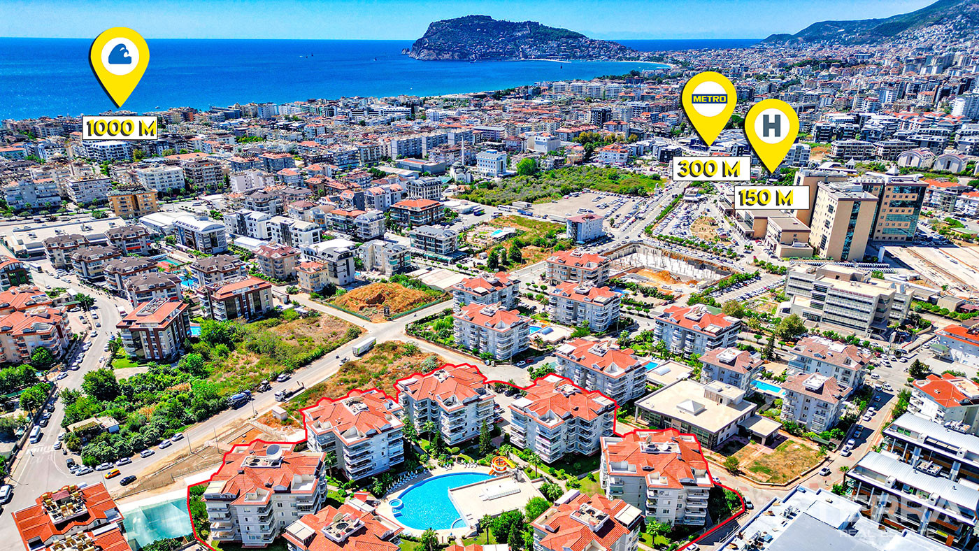 Apartment for Sale in Oba Crown Resort 1, Alanya, Turkey - 109560