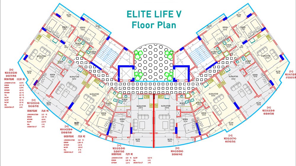 Elite Life V in Mahmutlar, Alanya - 5661