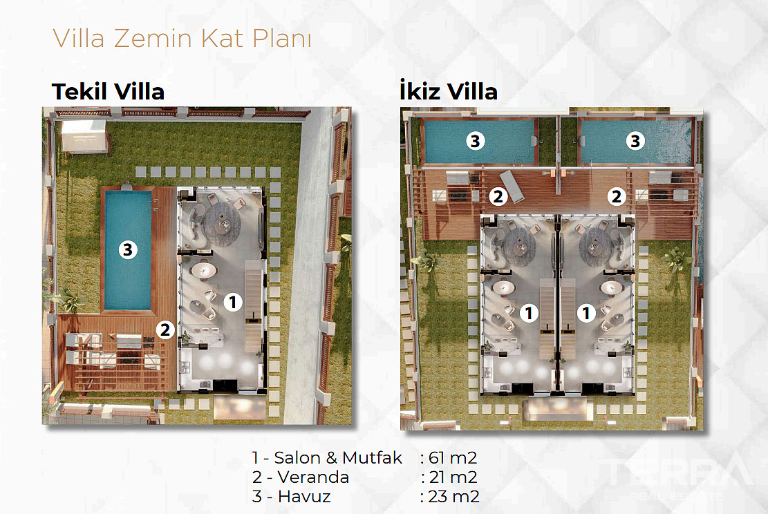 Sea View Villas for Sale in Kuşadası, Aydın - 110411