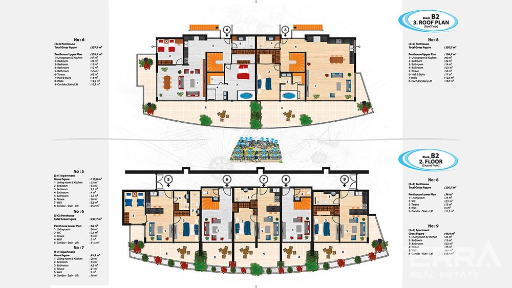 Luxury Sea View Apartments with Private Beach for Sale in Alanya - 5819