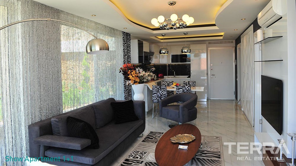 Luxury Sea View Apartments with Private Beach for Sale in Alanya - 5826
